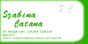 szabina catana business card
